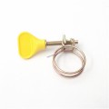 WIRE HOSE CLIP YELLOW 20-25MM